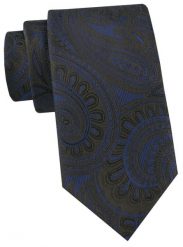 Krawat Męski - Angelo di Monti - Czarny, Niebieskie Akcenty. Niebieskie krawaty i muchy Angelo di Monti, bez wzorów, z tkaniny. Za 45.00 zł.