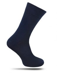 Skarpetki Bambusowe z Jonami Srebra, Granatowe Garniturowe, Jednokolorowe, Bezuciskowe -NADIR. Niebieskie garnitury Nadir, bez wzorów, z dzianiny. Za 15.90 zł.
