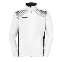Kurtka prezentacyjna Uhlsport Goal. Białe kurtki Uhlsport, bez wzorów, bez kaptura. W wyprzedaży za 208.05 zł.