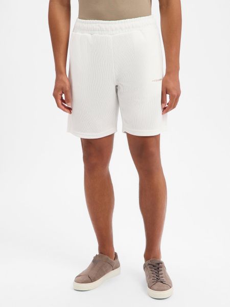 PEGADOR szorty dresowe Mężczyźni Sztuczne włókno biały, S. Białe krótkie spodenki sportowe PEGADOR, m, bez wzorów, z dresówki. Za 249.95 zł.