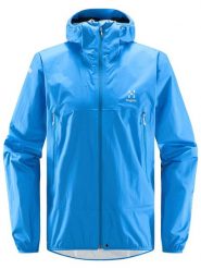 Haglöfs Kurtka softshellowa "L.I.M Proof" w kolorze niebieskim rozmiar: M. Niebieskie kurtki outdoor i hardshell Haglöfs, l, bez wzorów, z materiału, bez kaptura. Za 563.07 zł.
