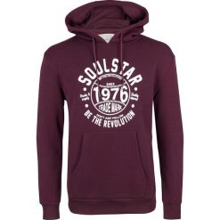 Bluza w kolorze bordowym. Bluzy marki Homebase, Tuffskull & Soulstar, m, z nadrukiem, prążkowane, z kapturem. W wyprzedaży za 127.95 zł.