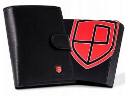 Portfel skórzany Peterson czarny [DH] PTN MR-03L-CN. Czarne portfele Peterson, bez wzorów, ze skóry. Za 77.99 zł.