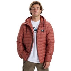 Kurtka ocieplająca dla Mężczyzn SCALY. Brązowe kurtki Quiksilver, m, bez wzorów, z materiału, bez kaptura. Za 449.00 zł.