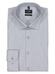 OLYMP Koszula "No 6" - Super Slim - w kolorze niebieskim rozmiar: 44. Niebieskie koszule Olymp, bez wzorów, z bawełny, bez kołnierzyka, bez ramiączek. Za 121.95 zł.