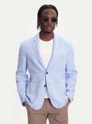 United Colors Of Benetton Marynarka 23B3UW014 Niebieski Regular Fit. Niebieskie garnitury United Colors Of Benetton, m, bez wzorów, ze lnu. Za 679.99 zł.