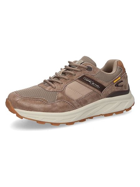 Camel Active Skórzane sneakersy "George" w kolorze szarobrązowym rozmiar: 44. Brązowe buty sportowe casual Camel Active, bez wzorów, z materiału, bez zapięcia. Za 215.77 zł.