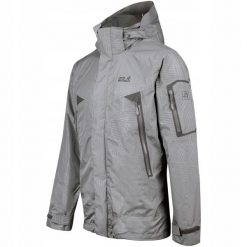 Kurtka z kapturem szara JACK WOLFSKIN ROCKY FOREST LEAF. Szare kurtki Jack Wolfskin, l, bez wzorów, z kapturem. Za 499.00 zł.