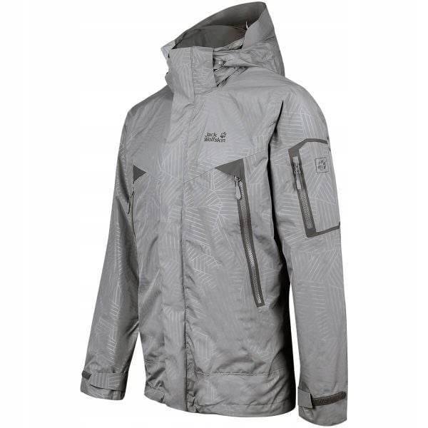 Kurtka z kapturem szara JACK WOLFSKIN ROCKY FOREST LEAF. Szare kurtki Jack Wolfskin, l, bez wzorów, z kapturem. Za 499.00 zł.