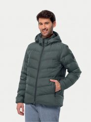 Jack Wolfskin Kurtka puchowa Colonius Jkt 1207431 Zielony Regular Fit. Zielone kurtki Jack Wolfskin, l, bez wzorów, z puchu, bez kaptura. Za 679.99 zł.