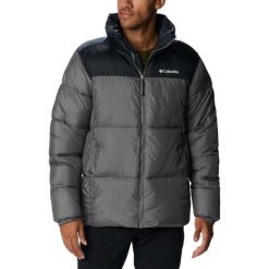 Kurtka sportowa męska Puffect II Jacket. Szare kurtki przejściowe Columbia, na zimę, l, bez wzorów, z poliesteru, bez kaptura. Za 449.99 zł.