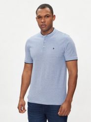 Jack&Jones Polo Paulos 12199711 Niebieski Slim Fit. Niebieskie koszulki polo Jack&Jones, m, bez wzorów, z bawełny, bez kołnierzyka, bez ramiączek. Za 119.99 zł.
