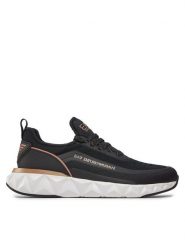 EA7 Emporio Armani Sneakersy X8X106 XK262 R699 Czarny. Czarne buty sportowe casual EA7 Emporio Armani, bez wzorów, z materiału, bez zapięcia. Za 1,049.00 zł.
