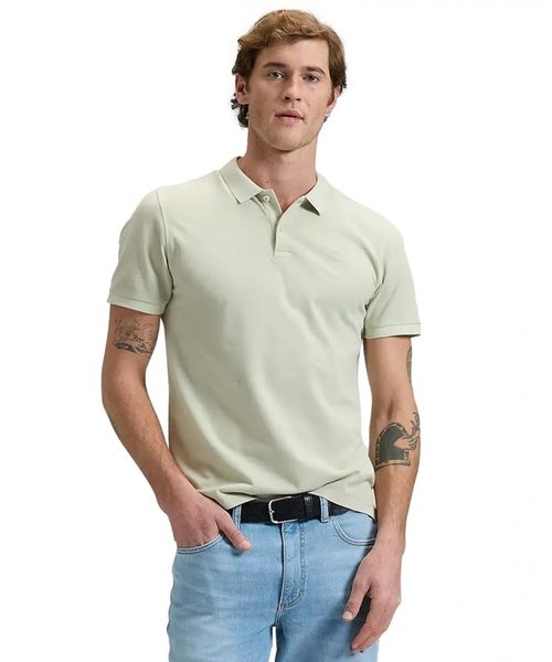 MESKA KOSZULKA LEE GARMENT DYE POLO COVE 112376457. Koszulki polo Lee, m, bez wzorów, bez kołnierzyka, bez ramiączek. Za 89.99 zł.
