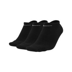 Lekkie Skarpetki Unisex Dla Dorosłych (zestaw 3 Sztuk). Czarne skarpety Nike, bez wzorów, z bawełny. Za 69.00 zł.