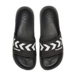 Klapki basenowe Hummel Larsen Slipper. Czarne klapki Hummel, z materiału. Za 128.33 zł.