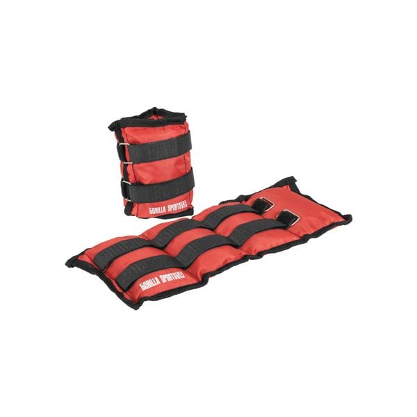 Obciążniki od 0,5 do 5 kg na kostki i nadgarstki na ręce Gorilla Sports. Czarne piżamy GORILLA SPORTS, uniwersalny, bez wzorów, z materiału, bez ramiączek. Za 49.99 zł.