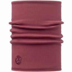 Komin chusta z wełny merino gruby heavyweight. Brązowe szaliki Buff, bez wzorów, z materiału. Za 142.49 zł.