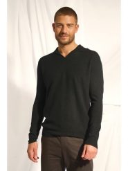 Just Cashmere Kaszmirowy sweter "Noah" w kolorze antracytowym rozmiar: S. Czarne swetry nierozpinane Just Cashmere, s, bez wzorów, z kaszmiru, bez kołnierzyka, bez ramiączek. Za 456.99 zł.