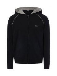 BOSS bluza z kapturem Mężczyźni Bawełna czarny|szary, M. Czarne bluzy z kapturem Boss, m, bez wzorów, z bawełny, z kapturem. Za 329.95 zł.