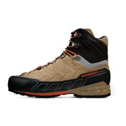 Buty trekkingowe męskie Mammut Kento Tour High Gtx. Brązowe buty turystyczne Mammut, bez wzorów, z materiału, za kostkę, bez zapięcia, trekkingowe. Za 1,399.99 zł.