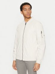 Guess Kurtka bomber M5RL02 WGU82 Écru Regular Fit. Kurtki Guess, m, z aplikacjami, z syntetyku, bez kaptura. Za 459.99 zł.