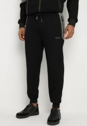 Czarne Spodnie Dresowe Joggery ze Ściągaczami i Kontrastowymi Wstawkami Napova. Czarne joggery i bojówki Born2be, na co dzień, l, bez wzorów, z dresówki, eleganckie. W wyprzedaży za 72.24 zł.