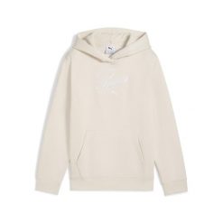Młodzieżowa bluza z kapturem Essentials Script PUMA. Biała bluzy z kapturem Puma, m, bez wzorów, z kapturem. Za 154.99 zł.