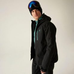 Kurtka narciarska męska z membraną Eagle III Dare 2b. Czarne kurtki narciarskie i snowboardowe Dare 2B, m, bez wzorów, z tkaniny, narciarskie. W wyprzedaży za 499.99 zł.