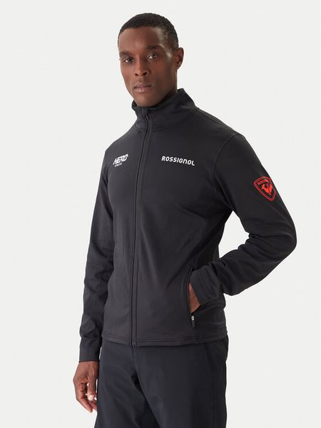 Rossignol Bluza techniczna Hero RLOML01 Czarny Slim Fit. Czarne bluzy bez kaptura Rossignol, l, bez wzorów, z syntetyku, bez kaptura. Za 549.99 zł.