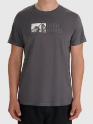 4F Koszulka w kolorze antracytowym rozmiar: L. Czarne bezrękawniki 4F, l, bez wzorów, z bawełny, bez kołnierzyka, bez ramiączek. Za 39.40 zł.