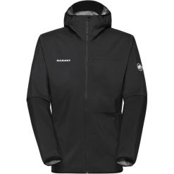Kurtka z membraną męska Mammut Ducan Light HS Hooded Jacket. Czarne kurtki Mammut, m, bez wzorów, bez kaptura. Za 791.99 zł.