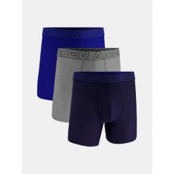 Bokserki męskie Under Armour M Perf Tech Mesh 6in Mix Mix, 3-pak. Niebieskie bokserki Under Armour, m, bez wzorów, z meshu. Za 272.99 zł.