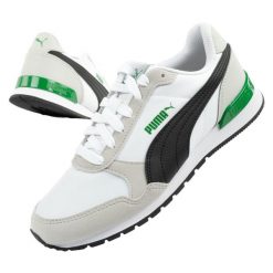 Buty sportowe męskie Puma ST Runner v2 NL. Białe buty sportowe casual Puma, bez wzorów, ze skóry ekologicznej, bez zapięcia. Za 179.00 zł.