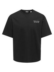 ONLY & SONS Koszulka "Onscaspian" w kolorze czarnym rozmiar: XL. Czarne bezrękawniki Only & Sons, xl, bez wzorów, bez kołnierzyka, bez ramiączek. Za 74.28 zł.