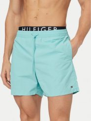 Tommy Hilfiger Szorty kąpielowe UM0UM03749 Turkusowy Regular Fit. Niebieskie kąpielówki Tommy Hilfiger, l, bez wzorów, z syntetyku. Za 289.99 zł.