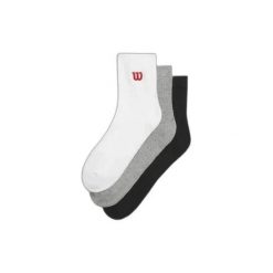 Skarpetki Wilson U Qtr (x3). Białe skarpety Wilson, bez wzorów, z materiału. Za 149.00 zł.