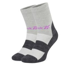 Skarpety wysokie unisex Reebok. Szare skarpety Reebok, bez wzorów. Za 59.99 zł.