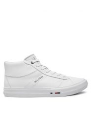 Tommy Hilfiger Sneakersy Vulc FM0FM05202 Biały. Białe buty sportowe casual Tommy Hilfiger, bez wzorów, ze skóry, bez zapięcia. Za 389.99 zł.