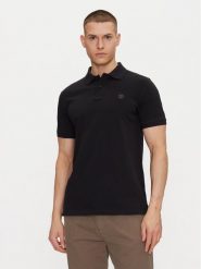 Timberland Polo TB0A6VDP Czarny Regular Fit. Czarne koszulki polo Timberland, m, bez wzorów, z bawełny, bez kołnierzyka, bez ramiączek. Za 219.99 zł.