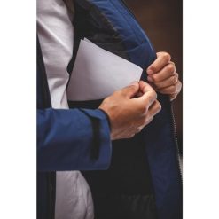 Niebieska kurtka stadionowa Erima Cmpt. Czarne kurtki Erima, m, bez wzorów, z polaru, bez kaptura. Za 490.99 zł.