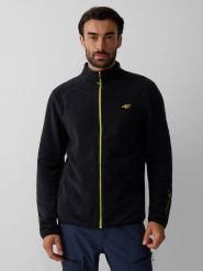 4F Polar regular ze stójką Polartec męski - czarny XXL. Czarne bluzy z polaru 4F, m, bez wzorów, z materiału, bez kaptura. Za 299.99 zł.