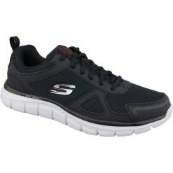 Buty do biegania męskie, Skechers Track-Scloric. Szare buty do biegania Skechers, bez wzorów, z materiału, bez zapięcia, do biegania. Za 229.99 zł.