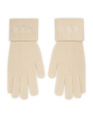 Guess Rękawiczki Męskie AW5405 POL02 Beżowy. Brązowe rękawiczki Guess, z aplikacjami, z dzianiny. Za 199.99 zł.