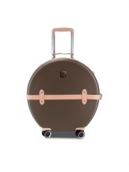 Semi Line Walizka kabinowa T5673-2 Brązowy. Brązowe walizki Semi-line, bez wzorów, z tworzywa sztucznego. Za 259.99 zł.