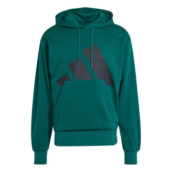 Bluza z kapturem adidas Essentials Big Logo. Zielone bluzy z kapturem Adidas, s, bez wzorów, z bawełny, z kapturem. Za 258.20 zł.