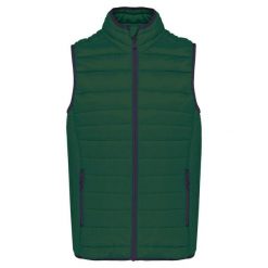 Lekka kurtka puchowa bez rękawów Kariban. Zielone kurtki KARIBAN, m, bez wzorów, z poliamidu. Za 253.00 zł.