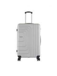 Semi Line Walizka duża T5762-4 Srebrny. Szare walizki Semi-line, bez wzorów, z tworzywa sztucznego, duże. Za 259.99 zł.
