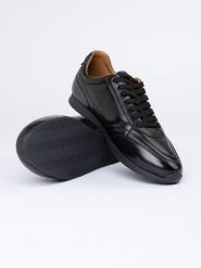 PAUL VESTERBRO Skórzane sneakersy w kolorze czarnym rozmiar: 40. Czarne buty sportowe casual PAUL VESTERBRO, bez wzorów, bez zapięcia. Za 195.99 zł.