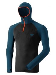 DYNAFIT Bluza funkcyjna "FT DRYARN WARM" w kolorze morsko-czarnym rozmiar: L/XL. Czarne t-shirty sportowe Dynafit, bez wzorów, z materiału, bez ramiączek, outdoorowe. Za 179.22 zł.